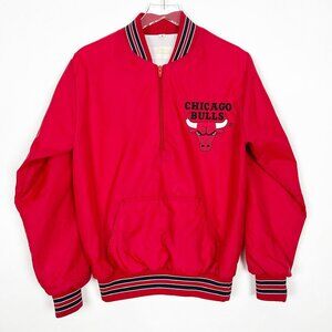Vintage Chalk Line Chicago Bulls Pullover 1/4 Zip Jacket NBA Basketball Size S